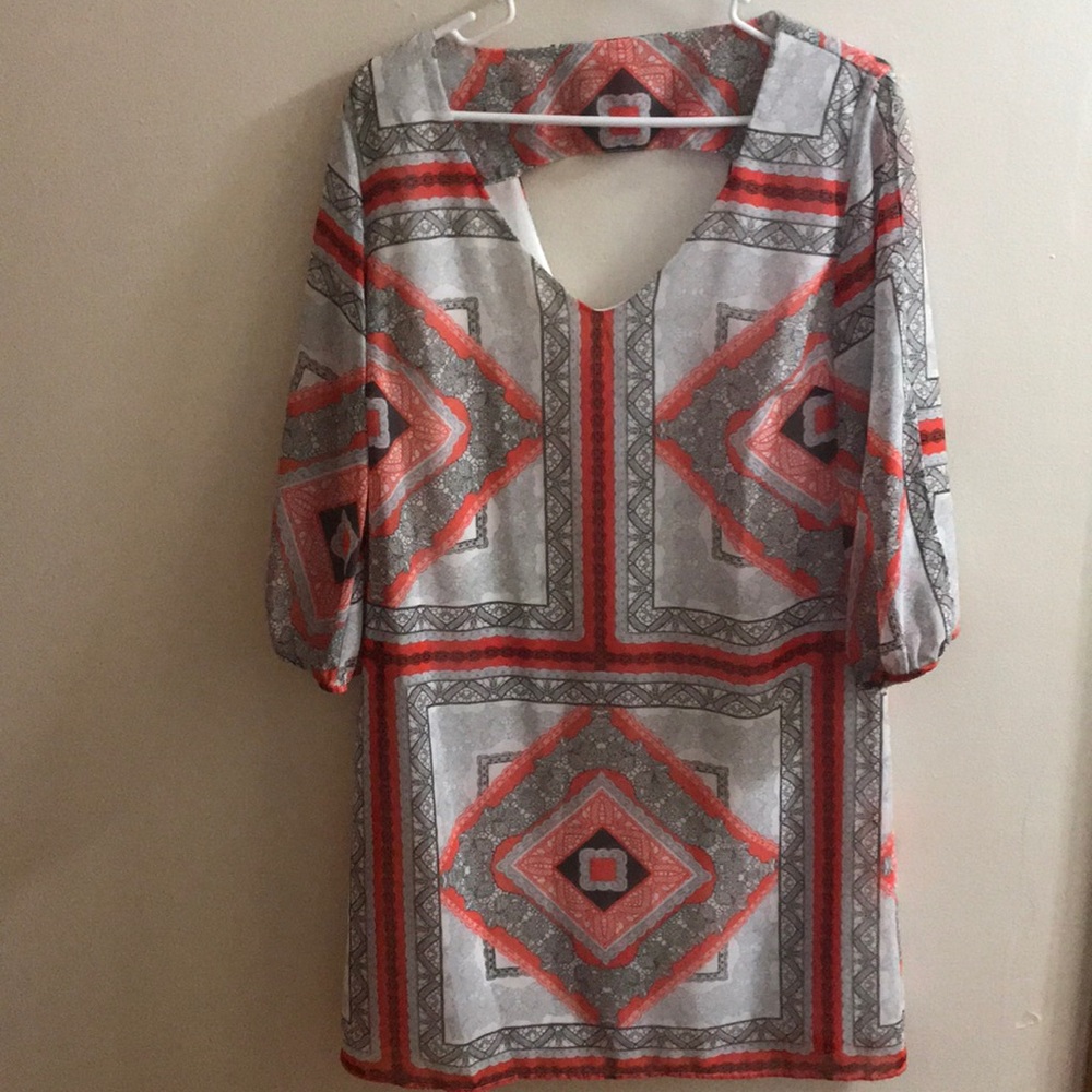 3/4 Sleeve Tunic Dress